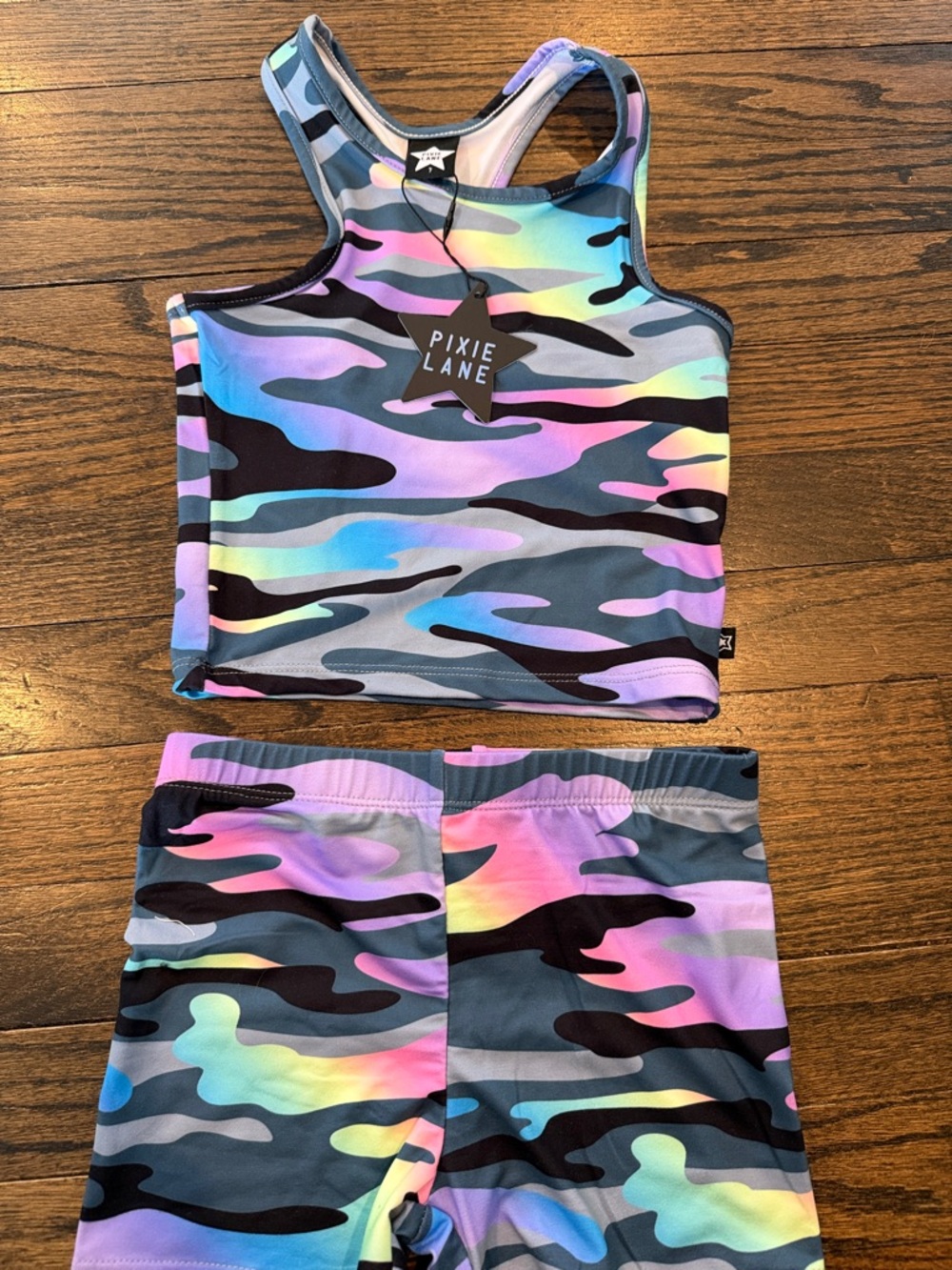 Pixie lane Girls' Rainbow Camo Tank + Shorts Matching Set
Brand NWT